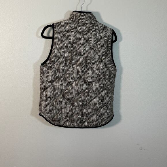 J.Crew Herringbone Quilted Puffer Vest‎ Zip-Up Size Small - Picture 6 of 6